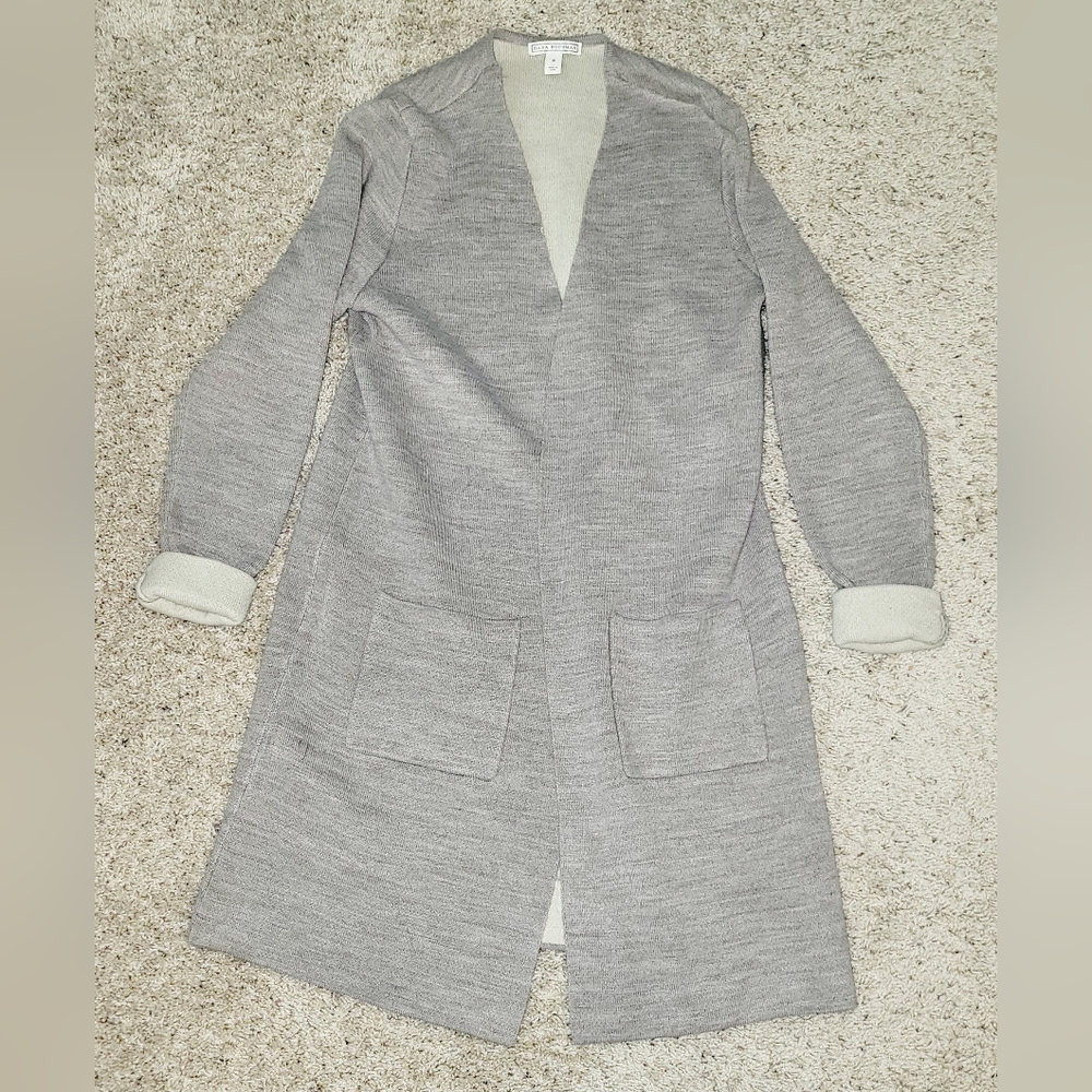 Dana Buchman Open Front Long Cardigan Sweater size small